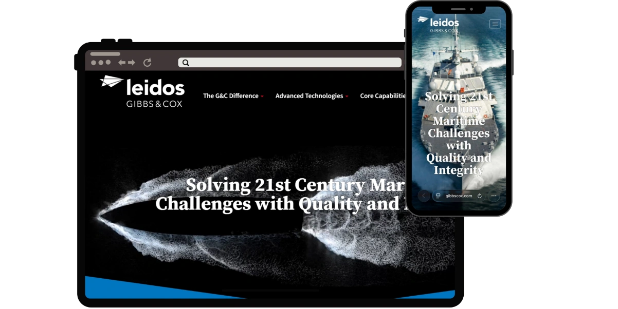 Gibbs Website Mockup